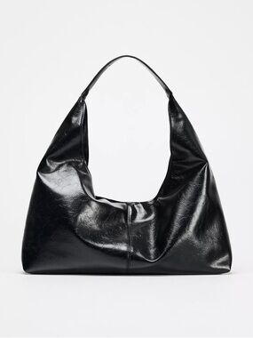 Zara Black Hobo Shoulder Bag